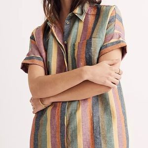 Madewell Striped Courier Dress